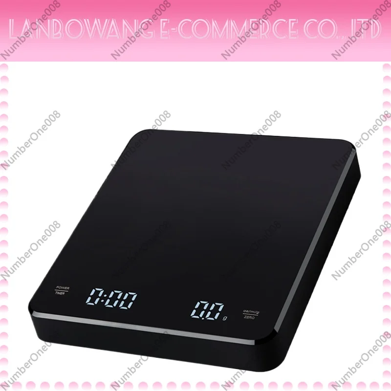 Kitchen Timer Digital - เครื่องชั่งกาแฟแบบชาร์จไฟได้ 3 กก./0.1 กรัม เครื่องชั่งครัวดิจิตอลพร้อมตัวจับเวลา เครื่องชั่งกาแฟแบบดริปอัจฉริยะ