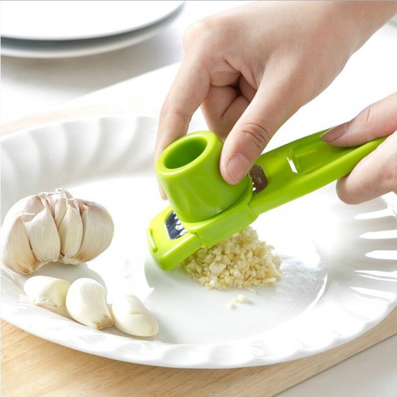 Kitchen Gadgets Garlic - เครื่องบดกระเทียมขนาดเล็ก1แพ็คเครื่องบดกระเทียมในครัวเครื่องบดกระเทียมสุดสร้างสรรค์เครื่องบดกระเทียมด้วยมืออุปกรณ์ในครัวสีเขียว