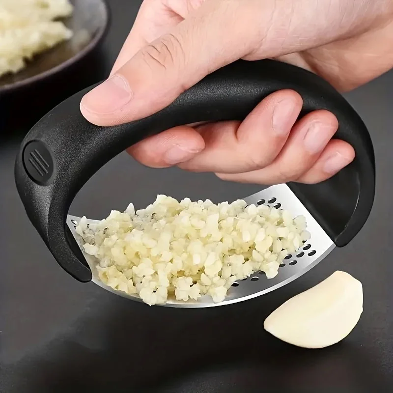 Kitchen Gadgets Garlic - เครื่องบดกระเทียมแบบมือหมุน สแตนเลส ทนทาน ดีไซน์เหล็กหล่อ ใช้งานในครัว ไม่ต้องใช้ไฟฟ้า