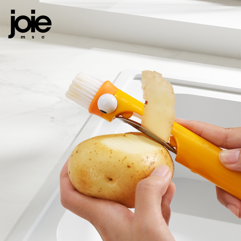 Kitchen Gadgets Joie - จอย พีเลอร์&แปรง ที่ปอกผลไม้และผักอเนกประสงค์ & แปรงทำความสะอาด เครื่องมือปอกเปลือกมันฝรั่ง