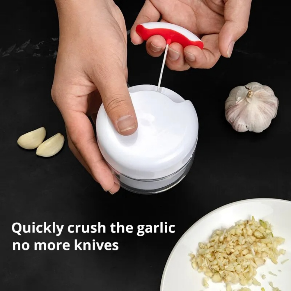 Kitchen Gadgets Garlic - เครื่องบดกระเทียมแบบมือหมุน อุปกรณ์บดกระเทียมในครัว เครื่องบดอาหารอเนกประสงค์ เครื่องปั่นกระเทียมสำหรับใช้ในบ้าน