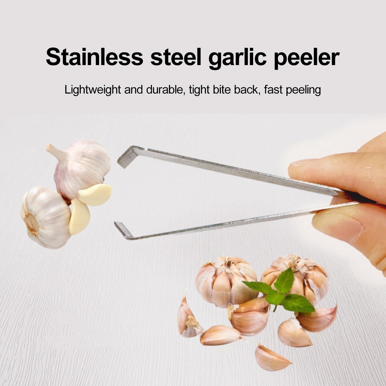 ชุดอุปกรณ์ปอกกระเทียมและแหนบตั - Kitchen Gadgets Garlic บทวิจารณ์และราคา