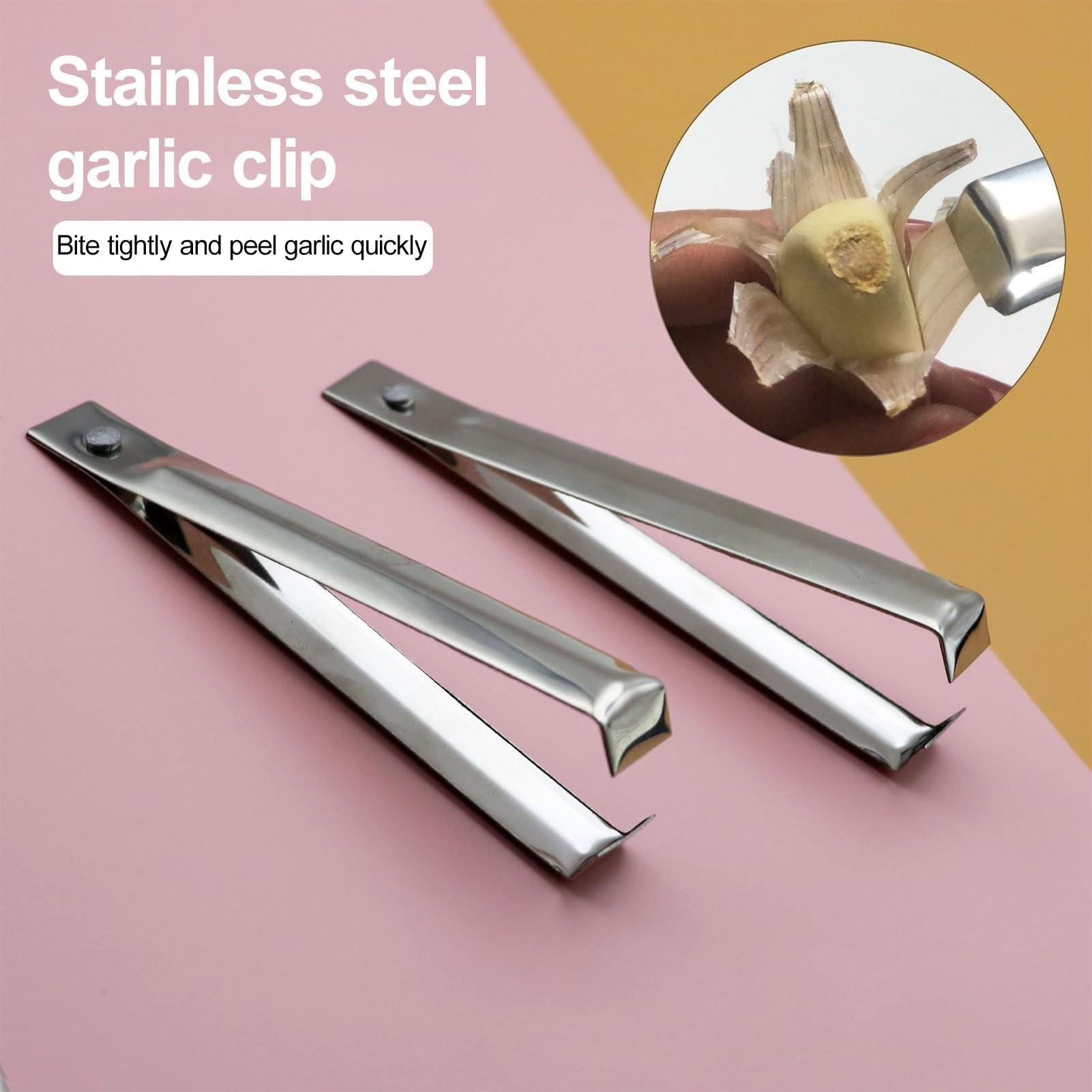 ชุดอุปกรณ์ปอกกระเทียมและแหนบตั - Kitchen Gadgets Garlic บทวิจารณ์และราคา