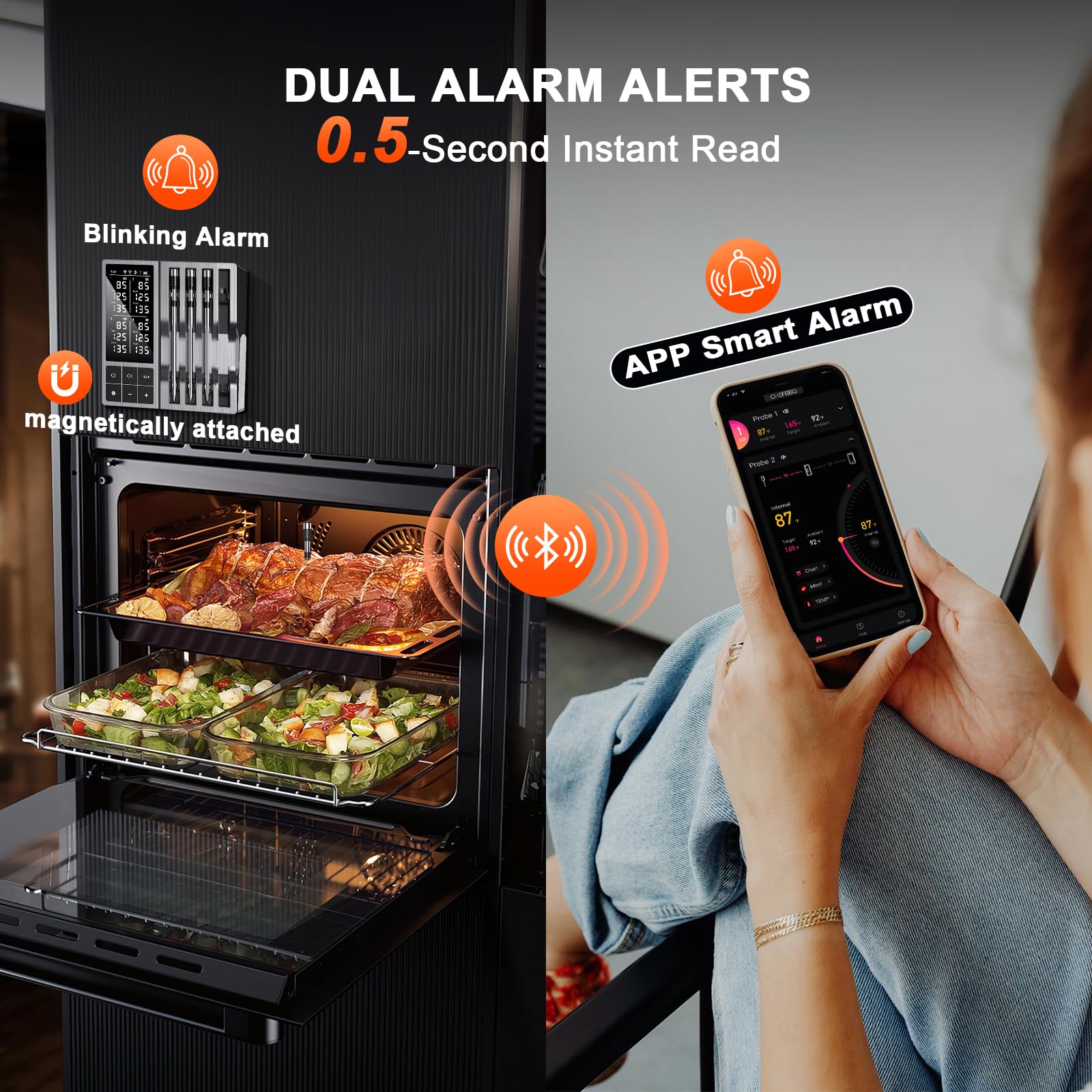 เทอร์โมมิเตอร์วัดอุณหภูมิเนื้อ - Kitchen Timer Digital บทวิจารณ์และราคา