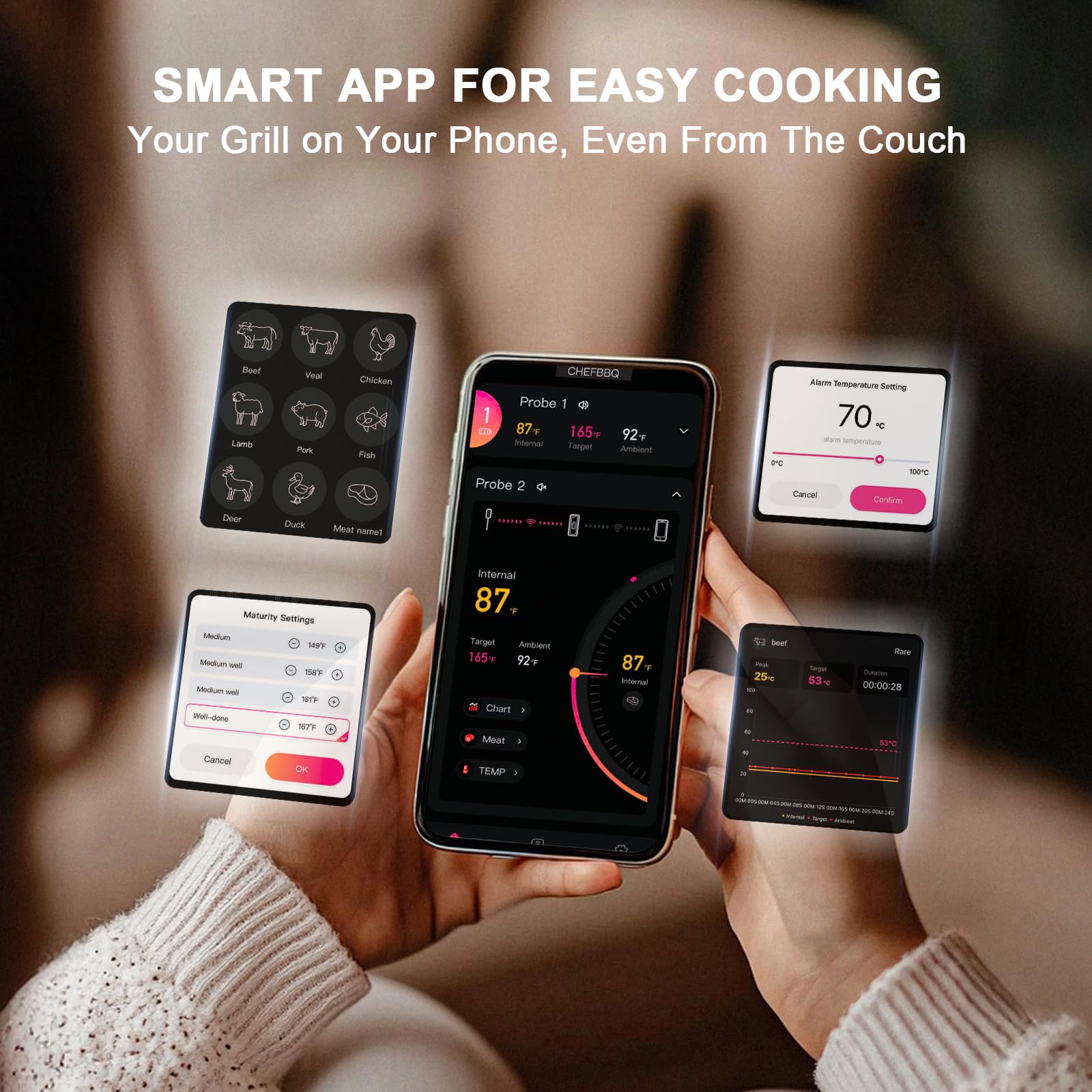 เทอร์โมมิเตอร์วัดอุณหภูมิเนื้อ - Kitchen Timer Digital บทวิจารณ์และราคา