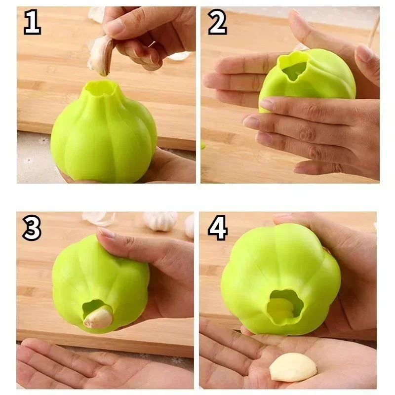 ที่ปอกกระเทียมทำจากซิลิโคนขจัด - Kitchen Gadgets Garlic บทวิจารณ์และราคา