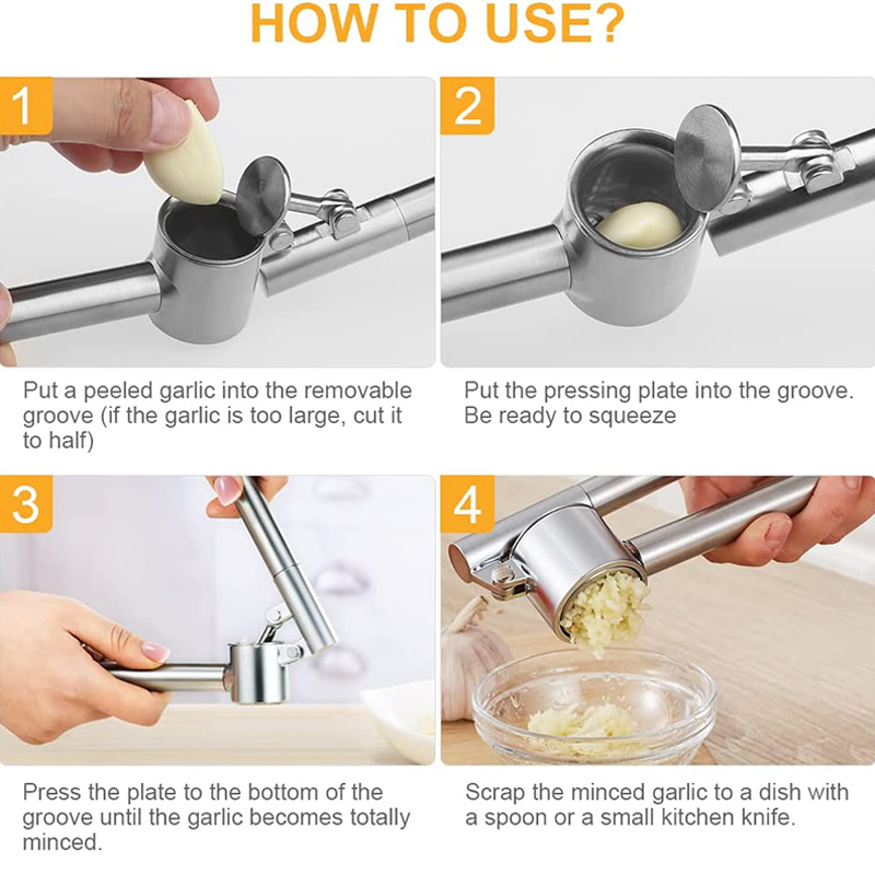 เครื่องบดกระเทียมสแตนเลสสำหรับ - Kitchen Gadgets Garlic บทวิจารณ์และราคา